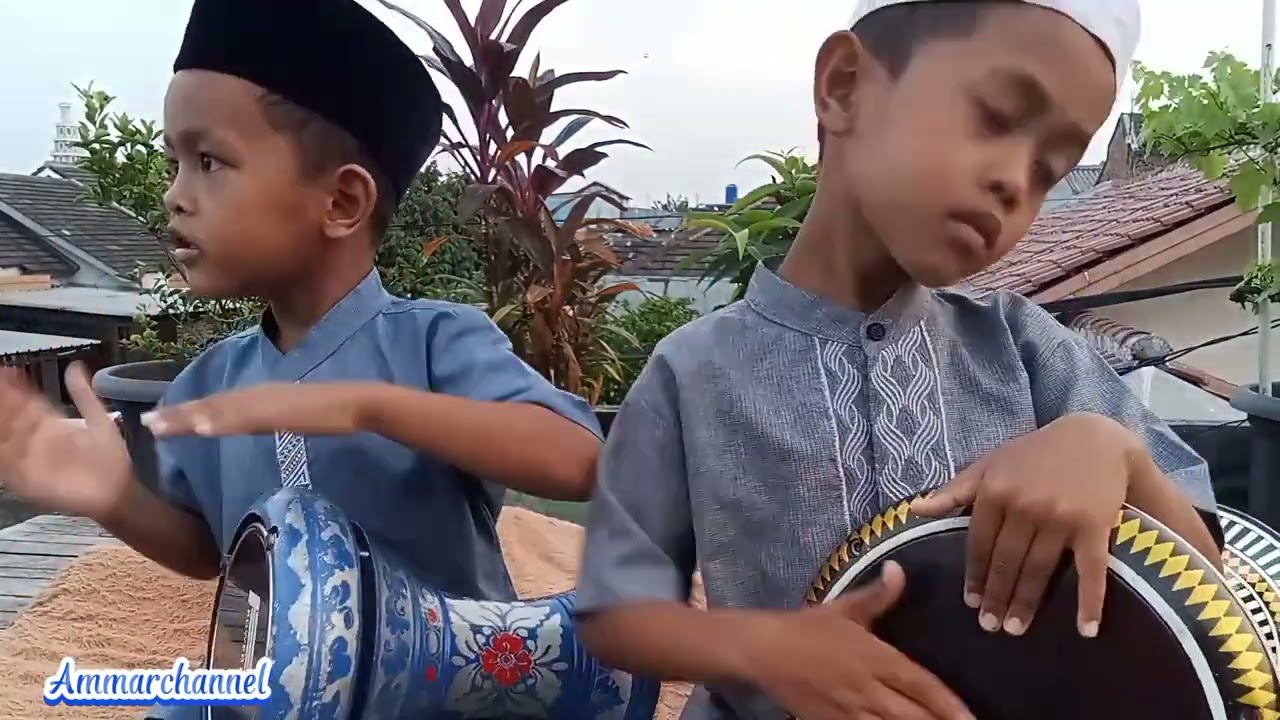 DARBUKA CILIK AMMAR FATHAN COVER SHOLAWAT QUL YA 'ADZIM #bocilcintasholawat#sollualannabimuhamad