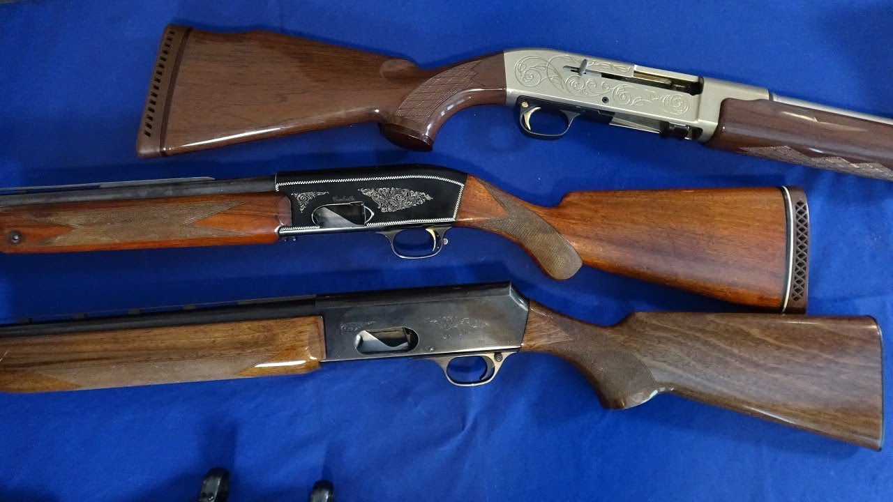 Browning Double Automatic Shotgun and AR17
