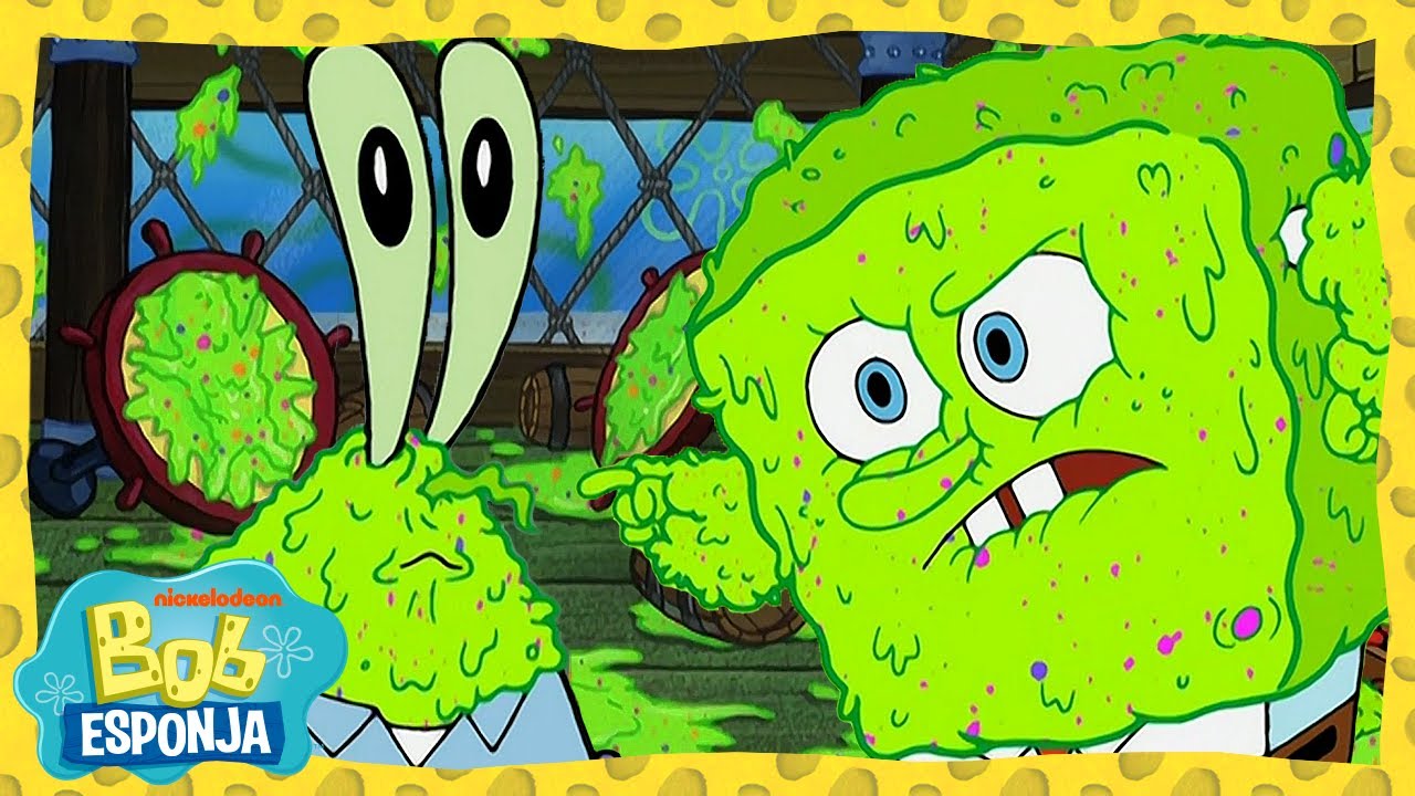 ¡El Crustáceo Cascarudo y el Hongo Verde!  | Bob Esponja en Español