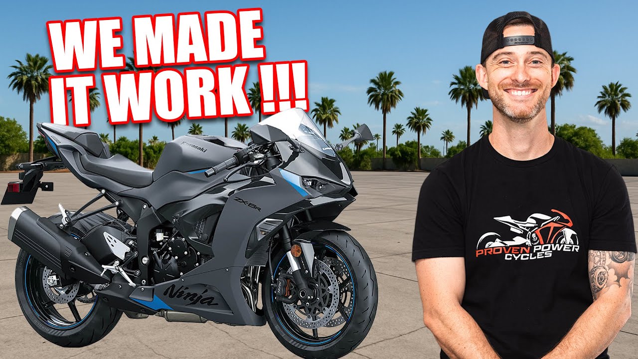Kawasaki ZX-6R 2025 года с LeoVince Slip-On и коллектором Graves...