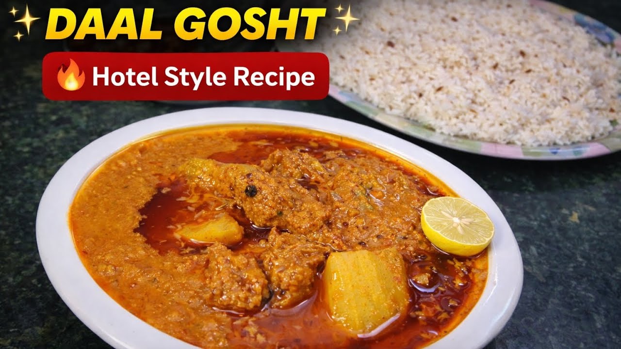 Hotel Style Daal Gosht Recipe | Soft Meat & Perfect Gravy | Step by Step Recipe #trending #foryou 