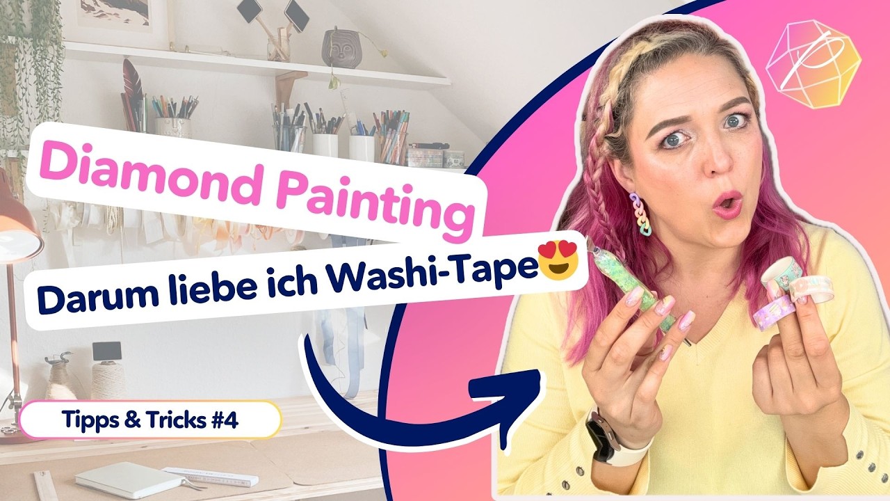 Die Magie 🪄 des Washitapes - Diamond Painting Tipps & Tricks #4
