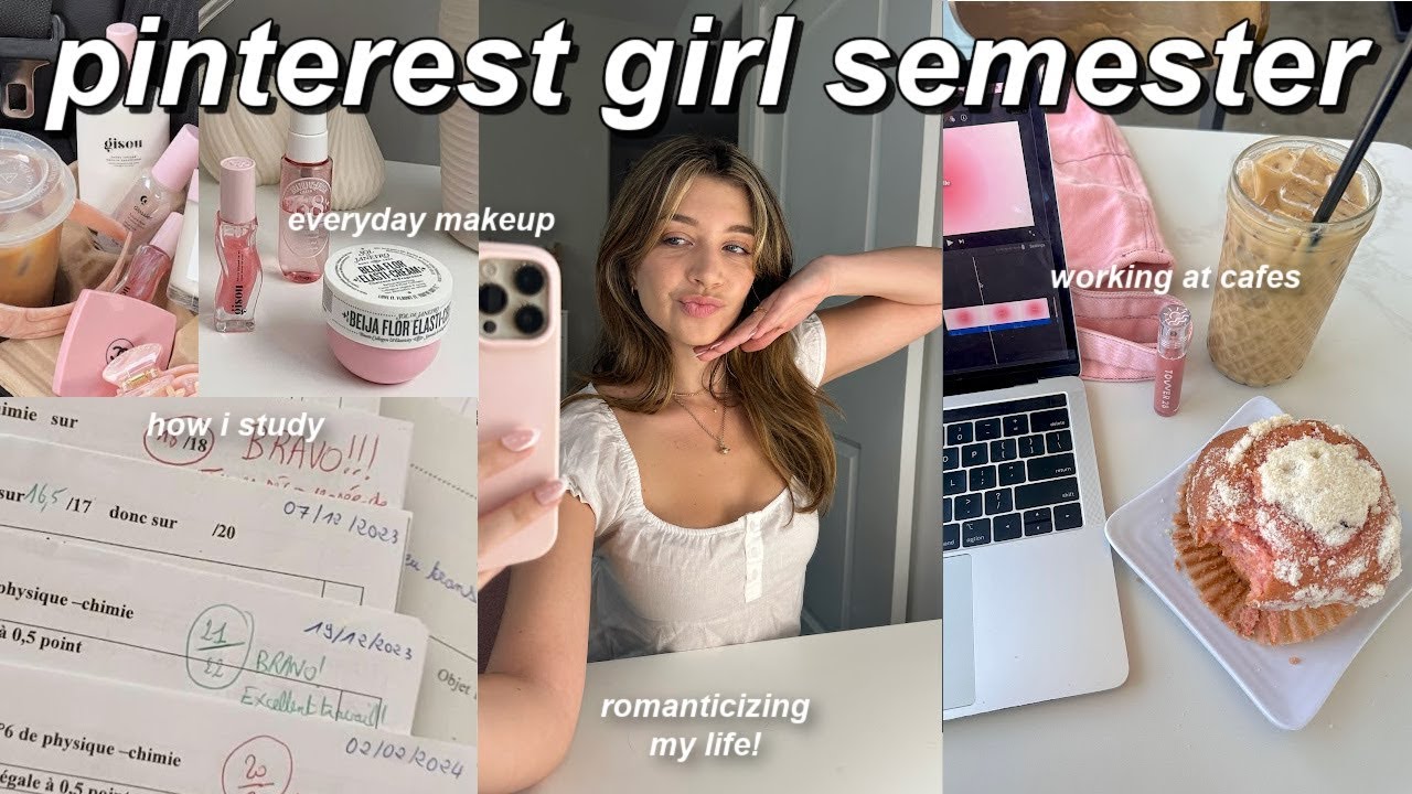 how i ROMANTICIZE school (study tips, grwm, note-taking, aesthetic)