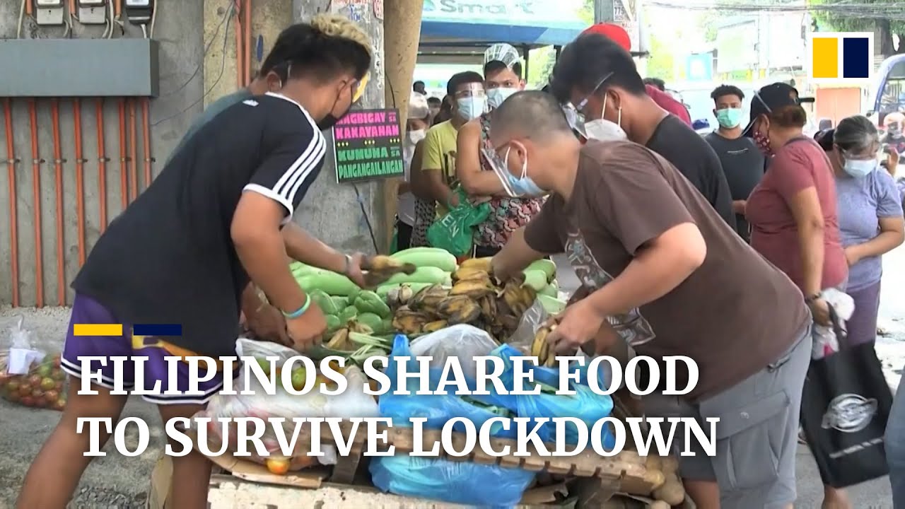 Hungry Filipinos in lockdown share food as nation’s Covid-19 caseload surpasses 1 million