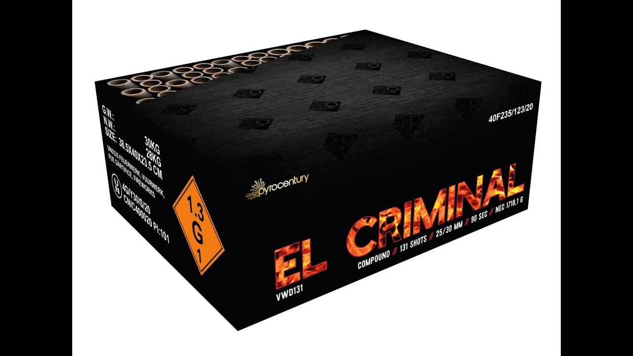 El  Criminal Pyrocentury      131 Schuss Compound    Pyrodealeronlineshop