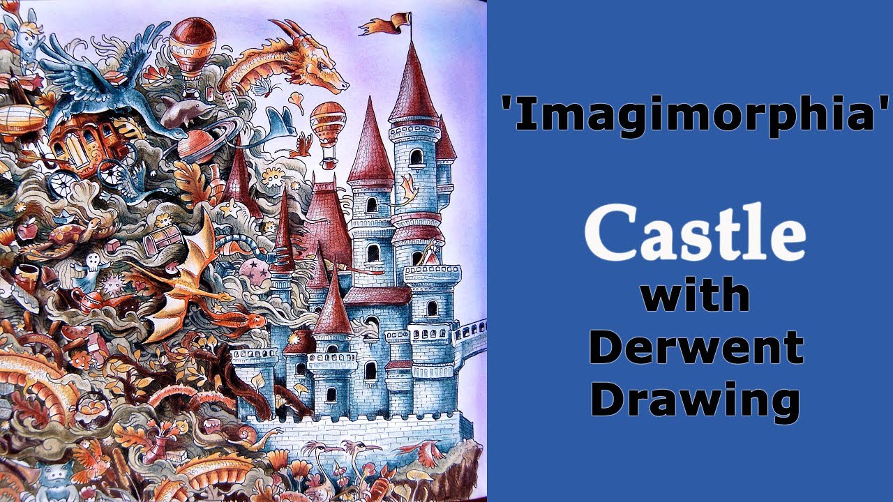 Colouring 'Imagimorphia' with Derwent Drawing pencils / Раскрашиваю 