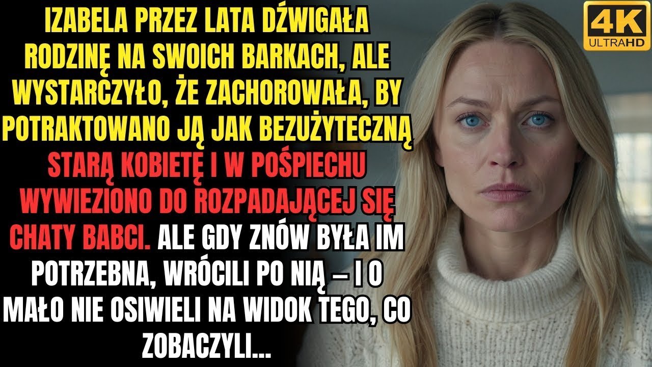 Była potrzebna rodzinie, dopóki harowała dla nich, ale wystarczyło, że zachorowała, i wyrzucili ją