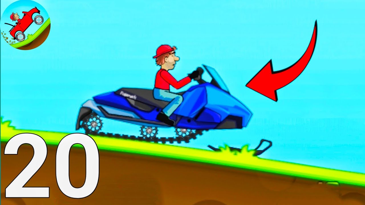 Hill Climb Racing Part 20 | Snow Mobile Full Gameplay ❄️ Android/iOS