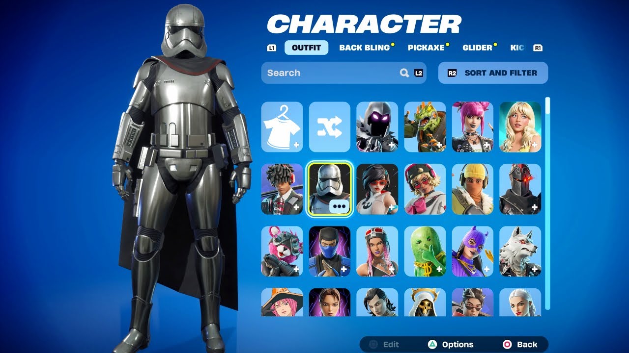 New Skin Captain Phasma Fortnite Battle Pass Gameplay Star Wars | No Commentary | PS4 2025 05 03