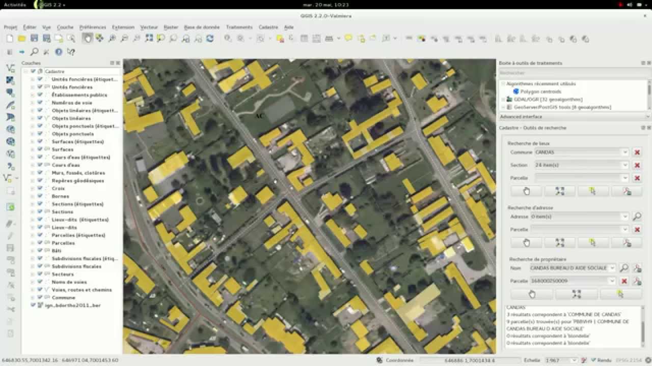 Fonctionnement du Plugin Cadastre pour QGIS 2.x