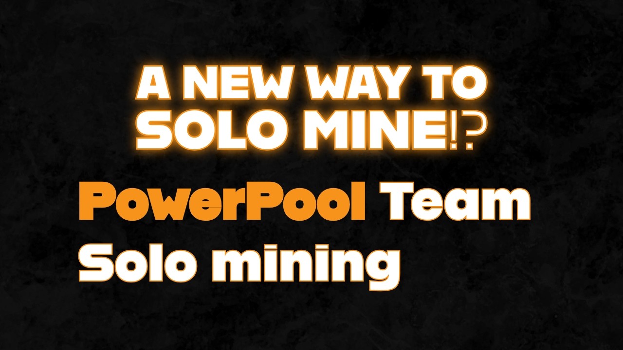 A New Way To SOLO Mine BITCOIN!? PowerPool Team Solo Mining.