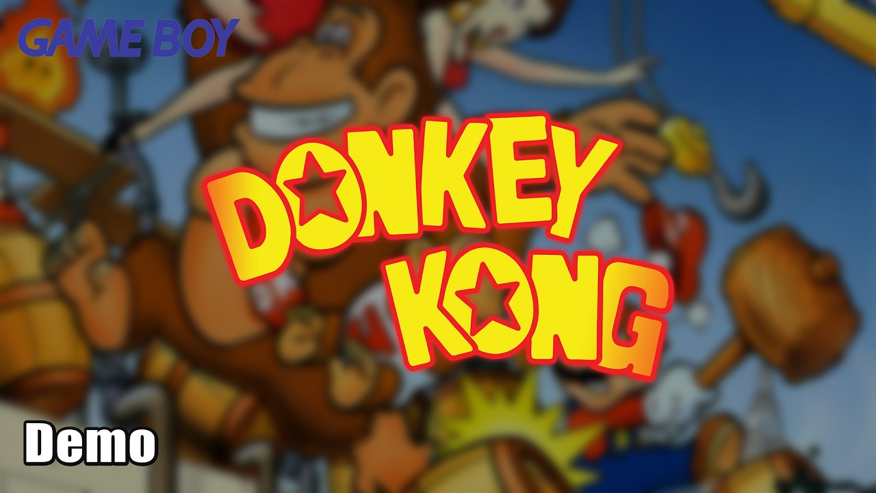 Let's Play Donkey Kong | Demo | Nintendo Game Boy - NR