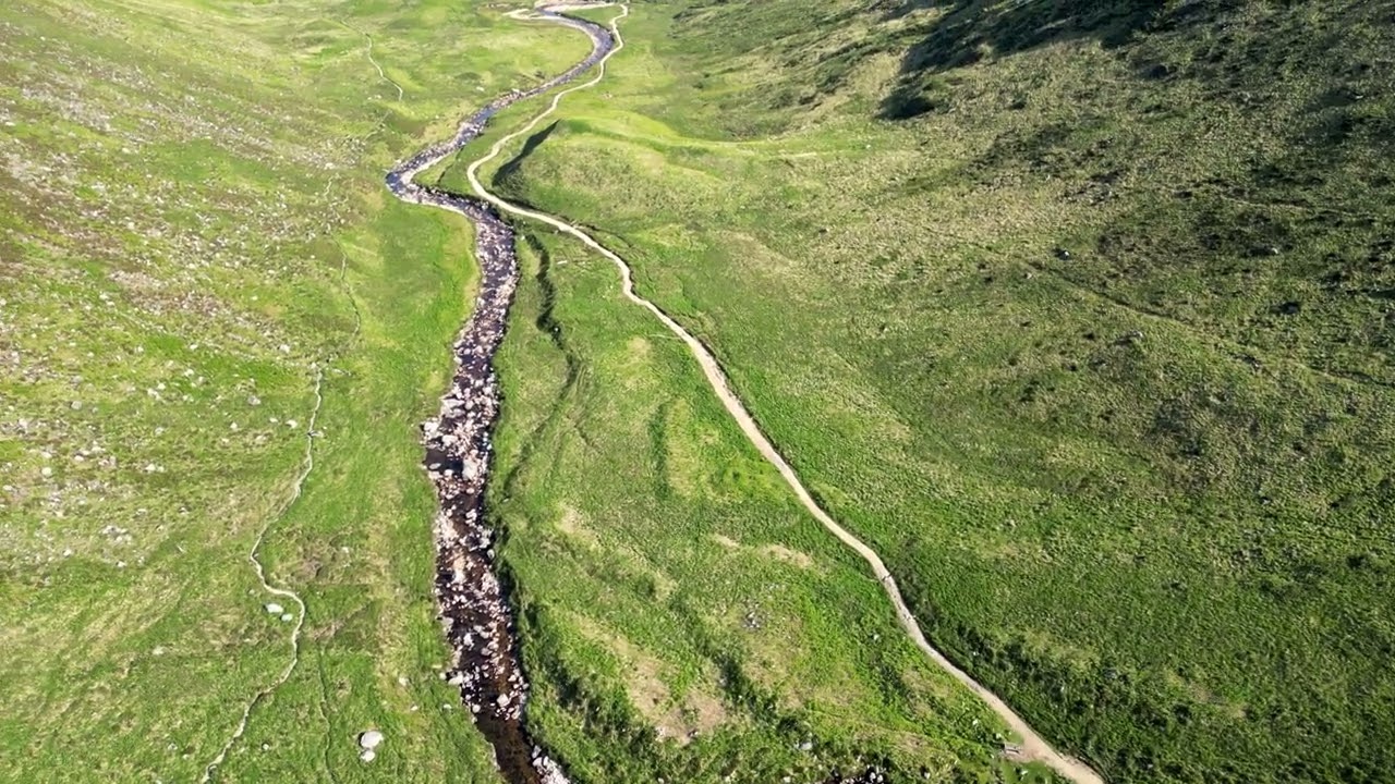 glen rosa arran scotland 4k drone