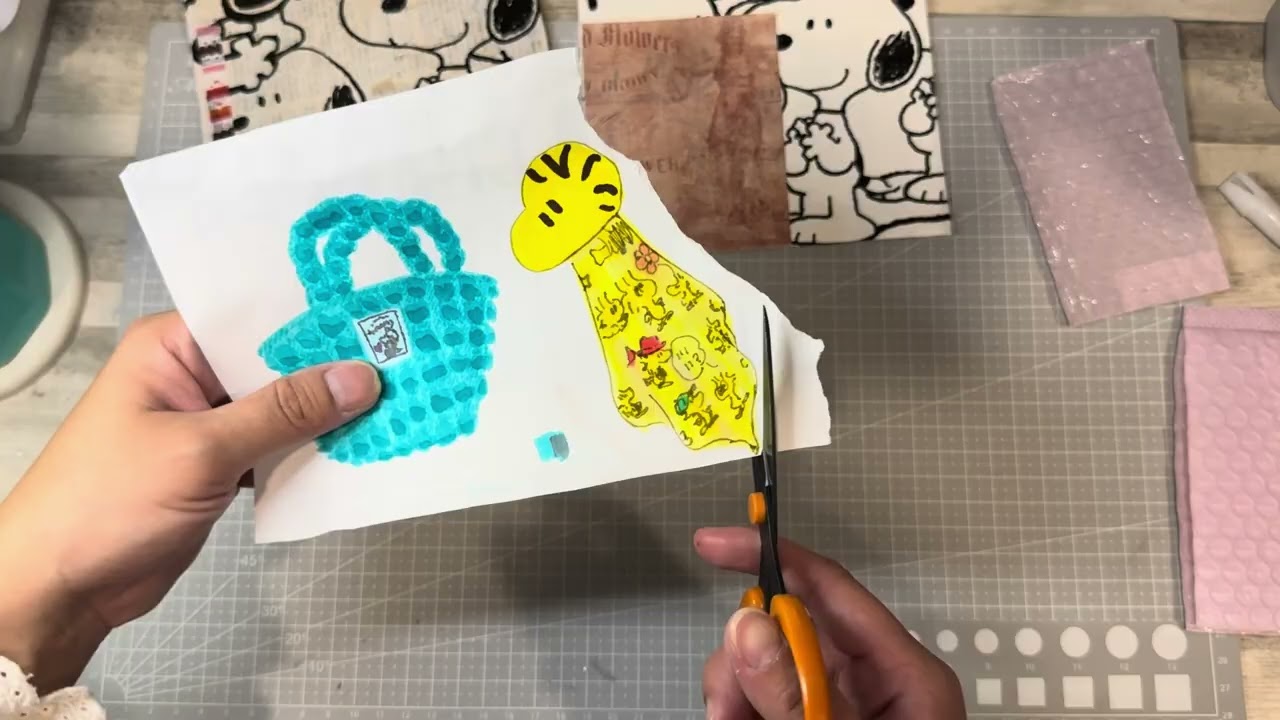 生日禮物是史努比😍｜拼貼｜垃圾手帳