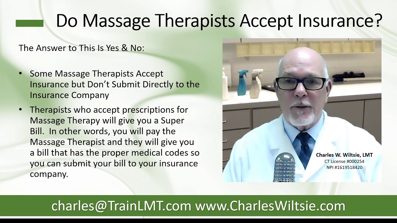 Do Massage Therapist's Accept Insurance?