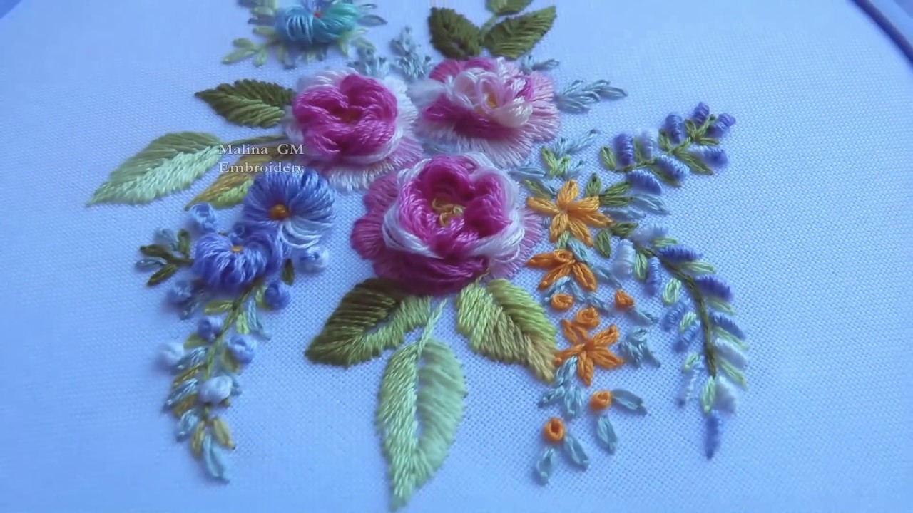 How to Hand Embroider a Tea Rose