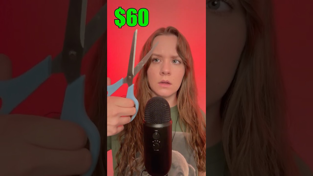 $1 VS $100 ✂️ #asmr