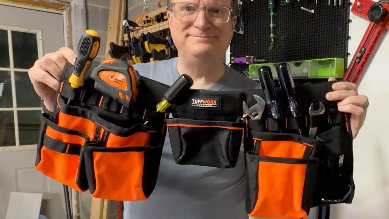 Tool Belt with Multiple Pockets, Heavy Duty