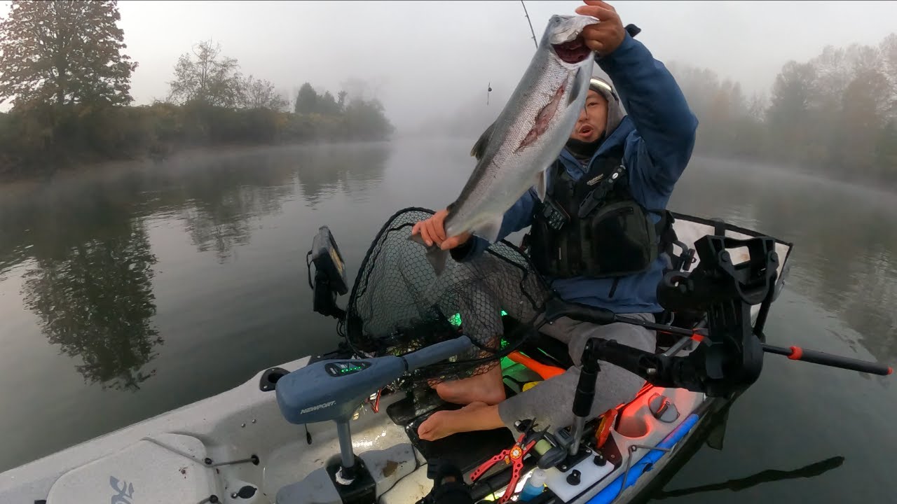Snohomish River Kayak Fishing October 2024 - Early bird gets the worm  -
