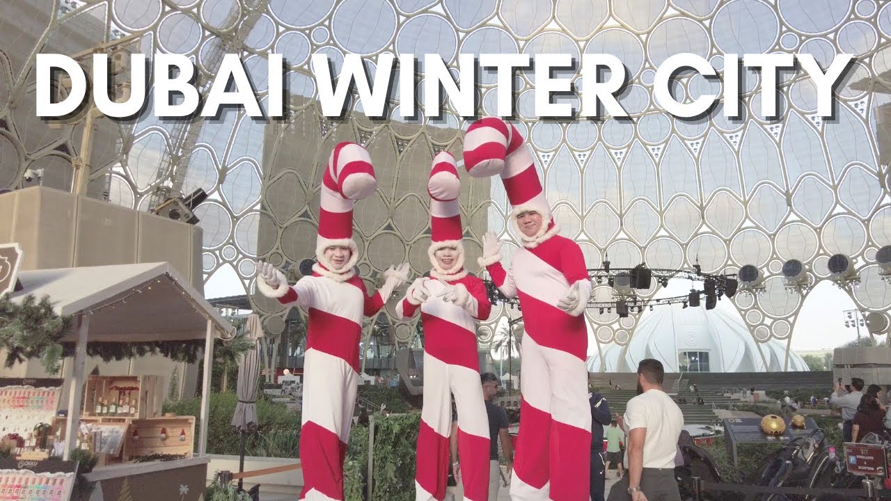 Christmas in Dubai - Winter City at Expo City Dubai Walking Tour 4K