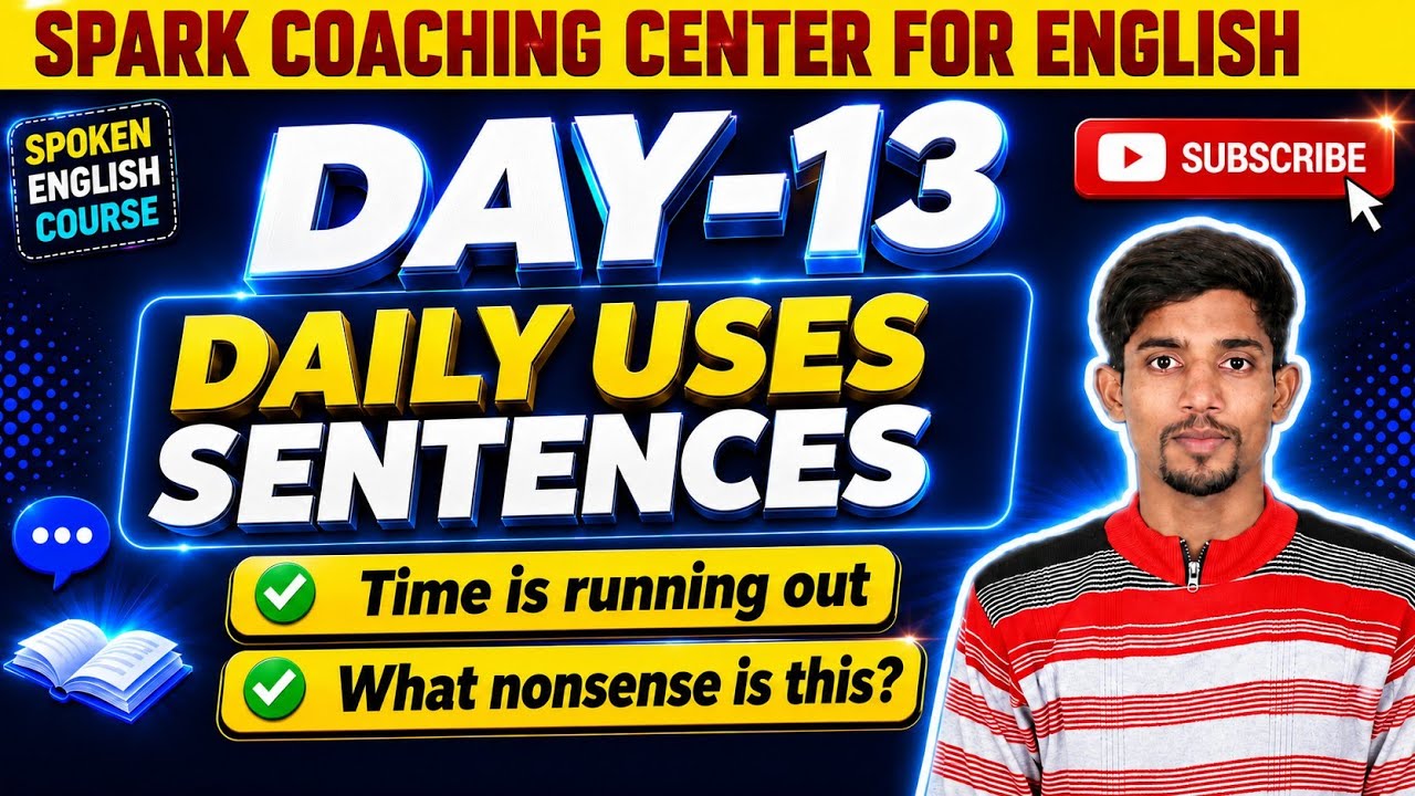 DAY- 13 || Daily Uses Sentences || English || Practice