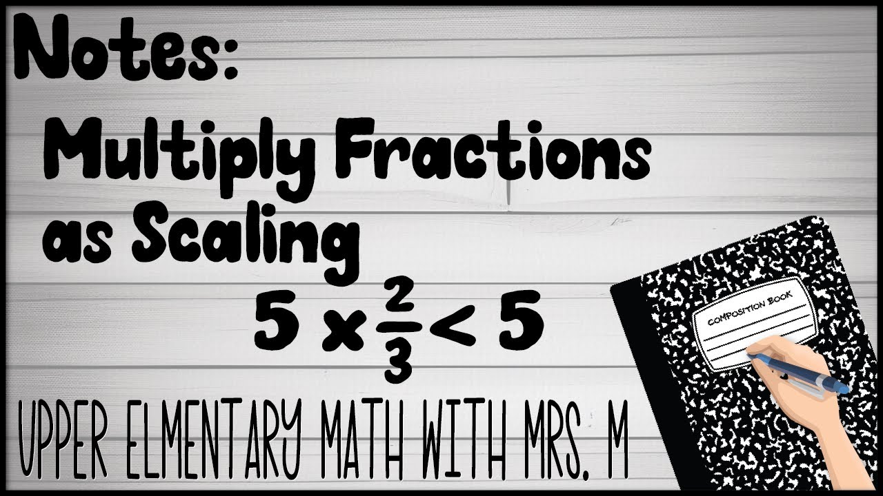 Notes: Multiply Fractions as Scaling (Estimating products)