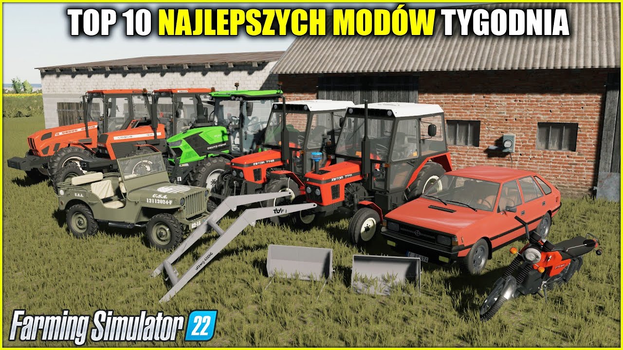 10 NAJLEPSZYCH POLSKICH MODÓW ⭐ FS 22  *Paczka Pięknych Ursusów, Polonez Z Polskiej Wsi, MZ 250*