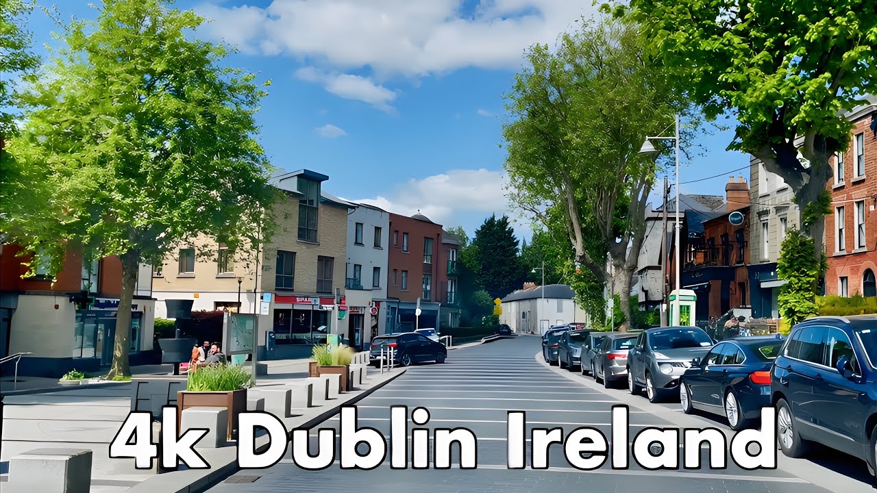 4K Dublin Ireland - Driving Downtown - Clondalkin, Chapelizod | Dashcam Ireland - UHD 60FPS