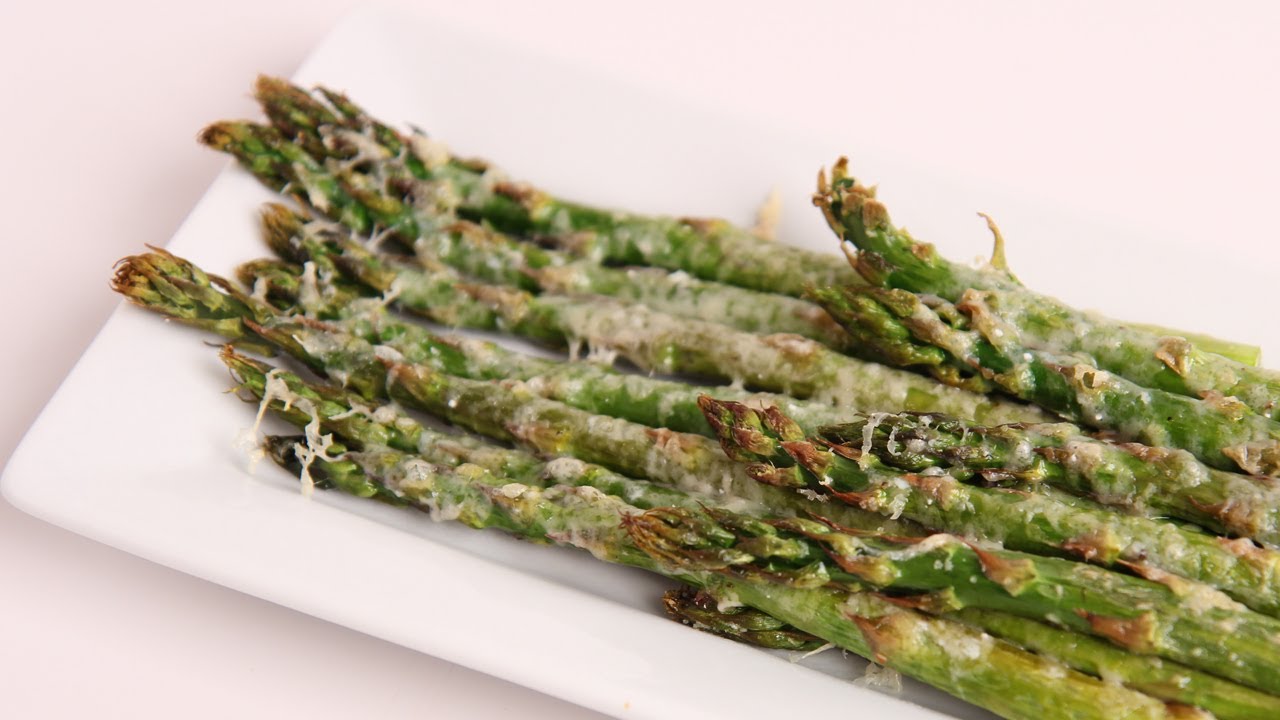 Parmesan Roasted Asparagus Recipe - Laura Vitale - Laura in the Kitchen Episode 370