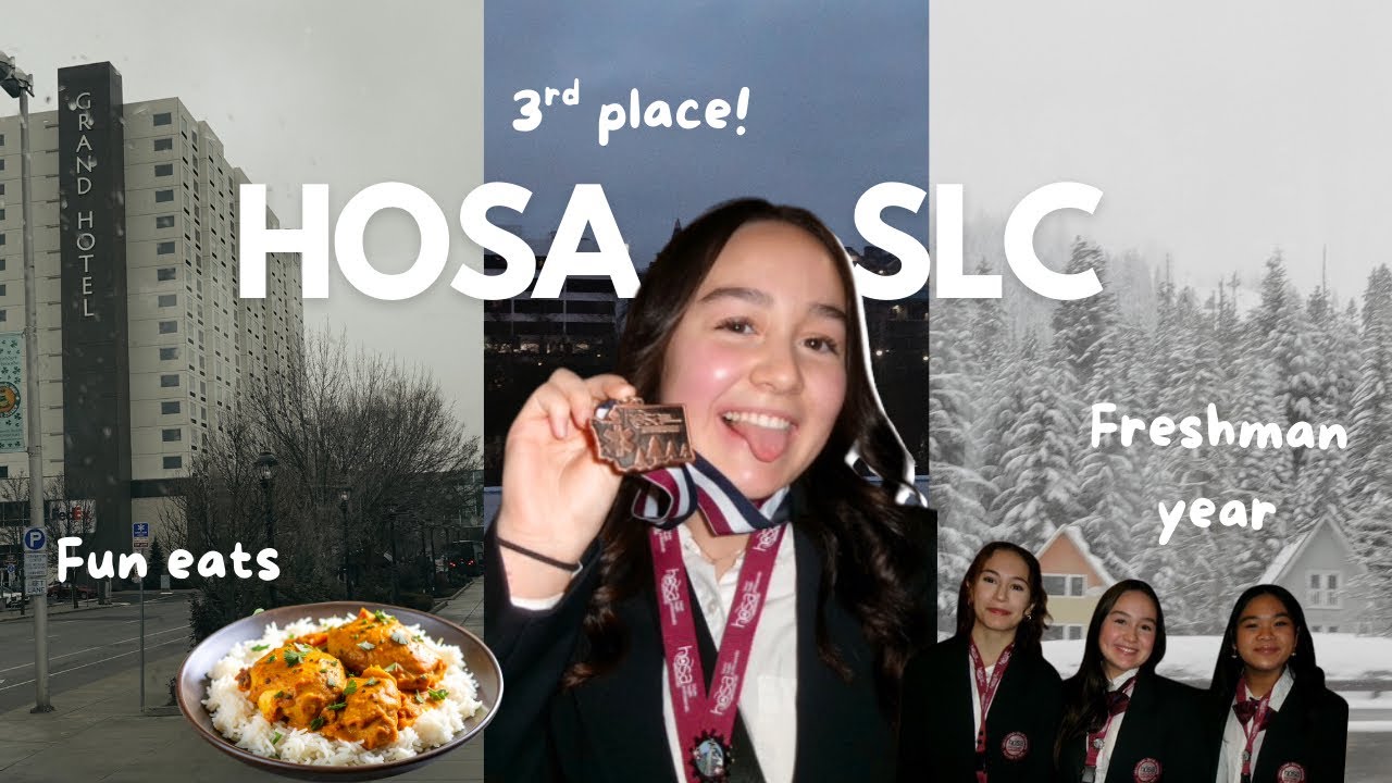 HOSA SLC 2025 | Winning Top 3 in WA State | Freshman year vlog overnight school trip