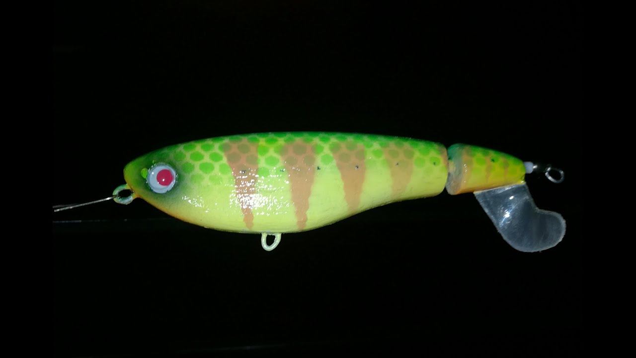 cómo hacer un señuelo whopper plopper artesanal de madera
