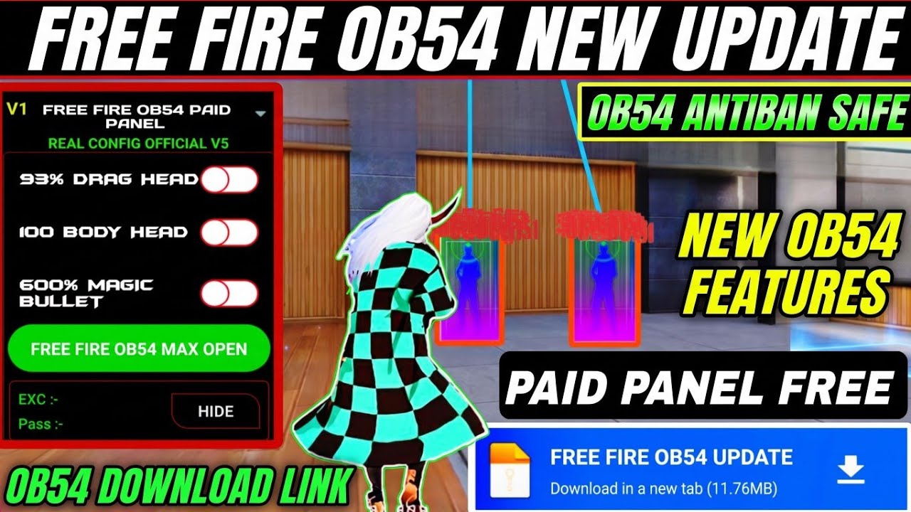 OB54 Free Fire Panel Mobile 🔥 FF Antiban Panel | Free Fire Hack New 😈 FF Injector 2026 | FF Panel