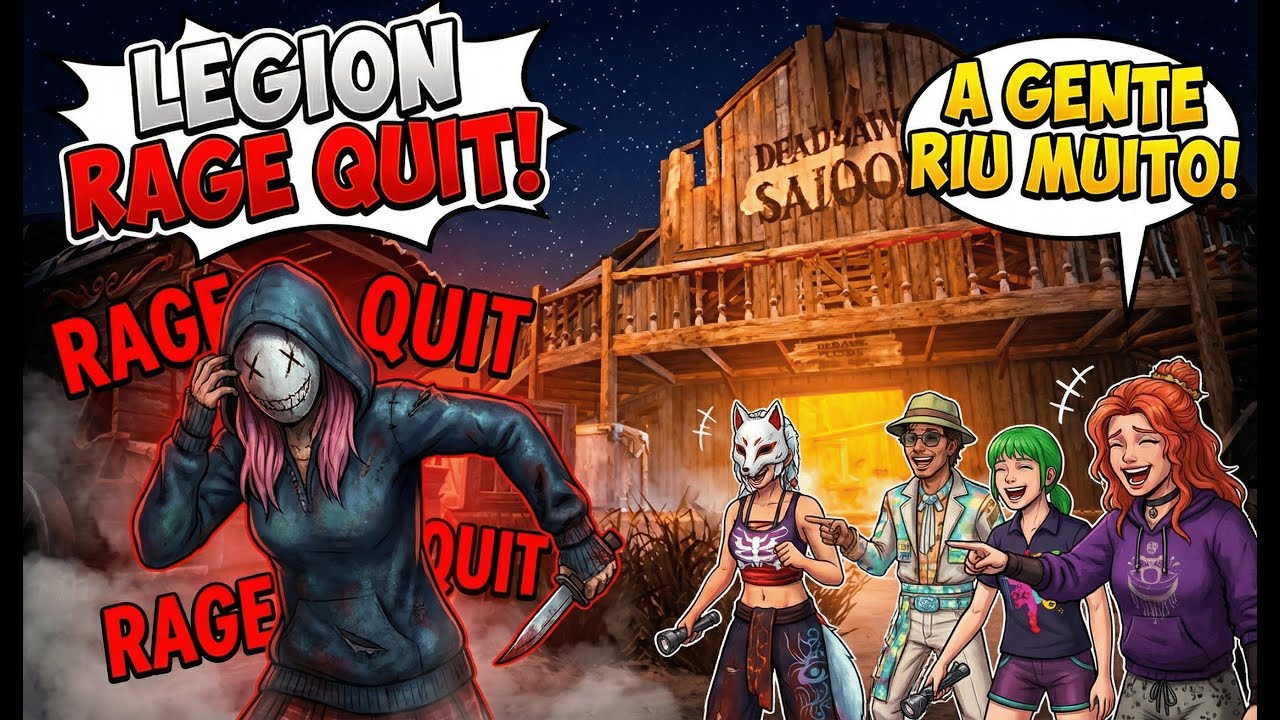 O LEGION NÃO AGUENTOU A GENTE E QUITOU! KKKKK - Dead By Daylight e seus Rage Quit