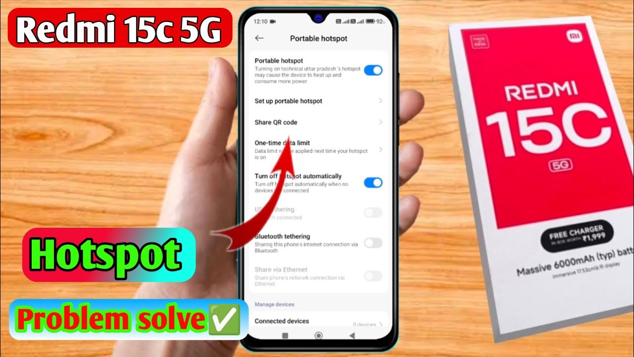 redmi 15c hotspot not working,redmi 15c hotspot settings 