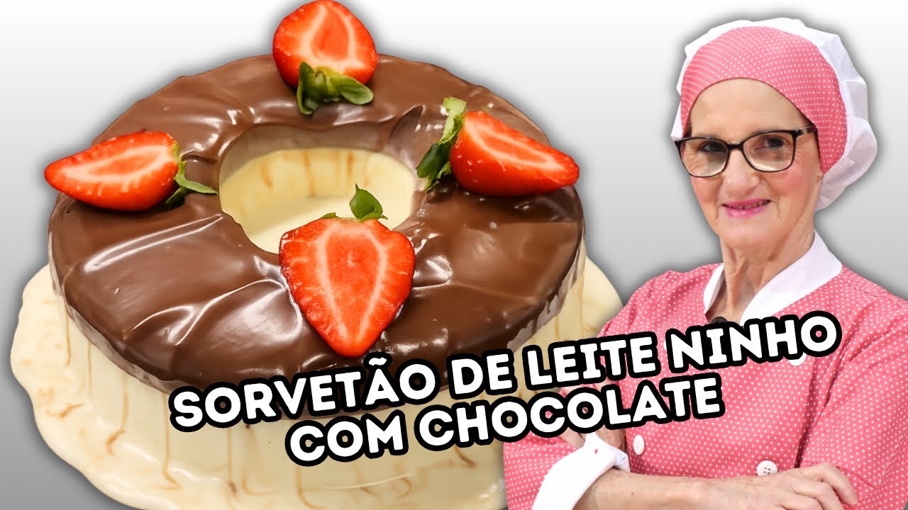 O MELHOR SORVETÃO DE LEITE NINHO COM CHOCOLATE 🍫 