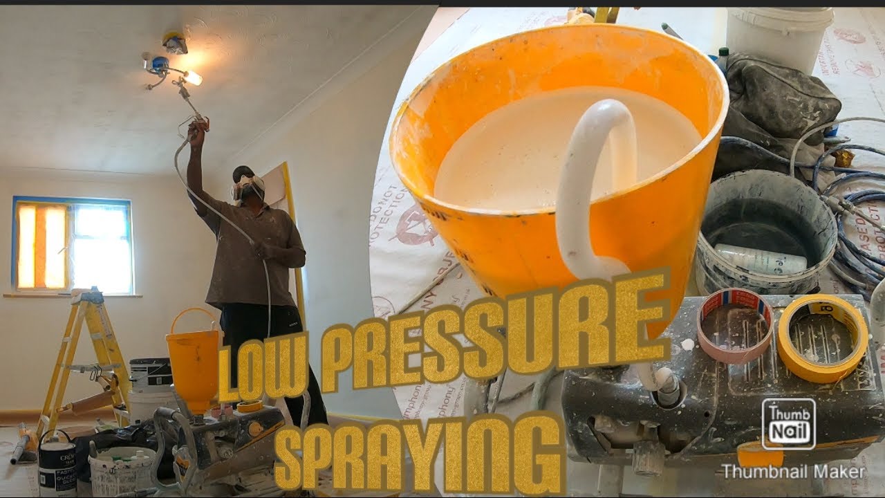 Low pressure spraying
