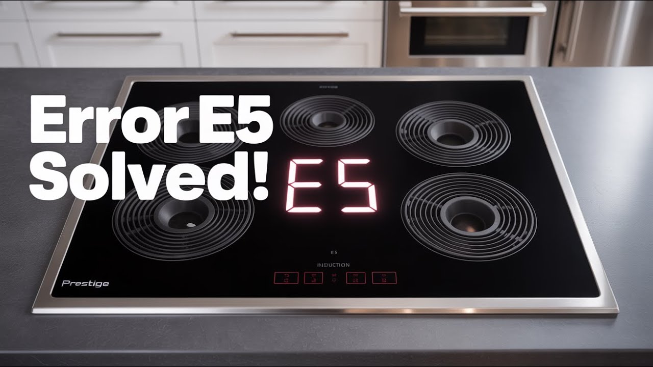 Prestige induction cooktop error E5 - Error code meaning and how to fix it!