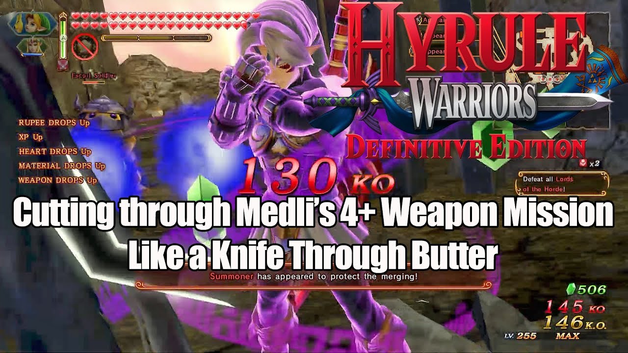 Hyrule Warriors: DE - Cutting Through Medli's 4+ Weapon Mission Like a Knife Through Butter
