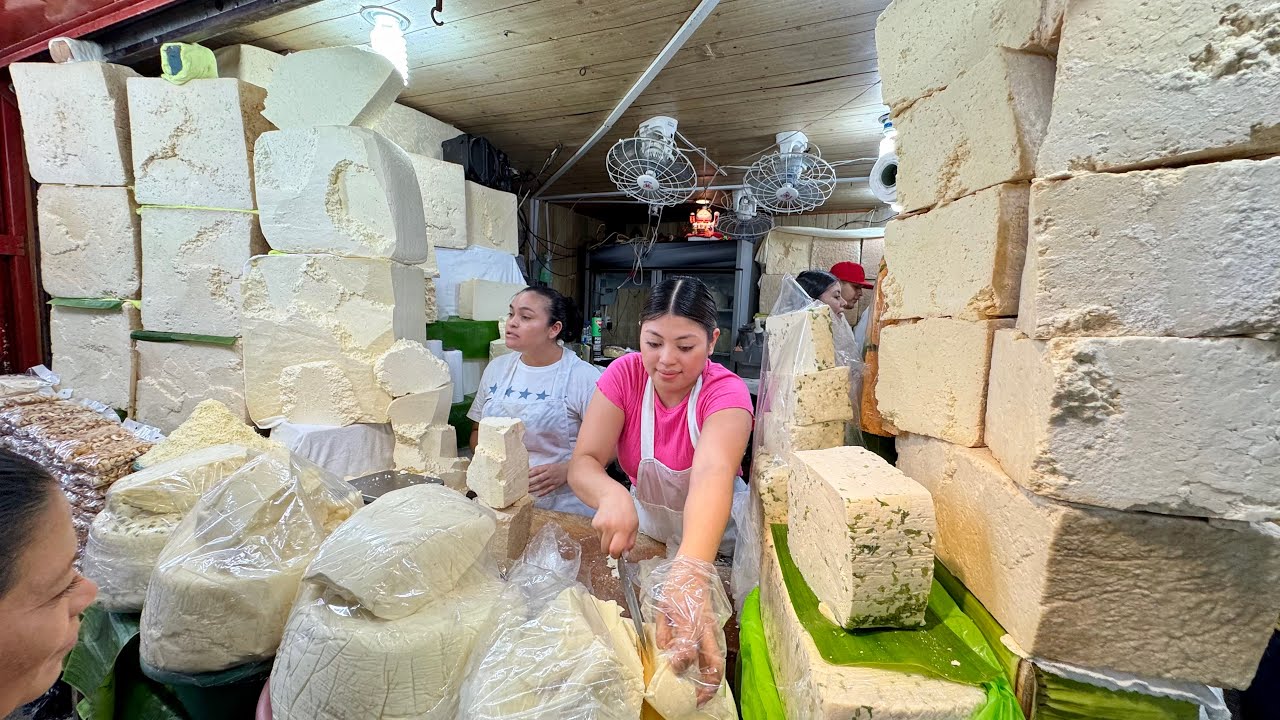 VENTA DE QUESO  EN MERCADO DE EL SALVADOR 🇸🇻 