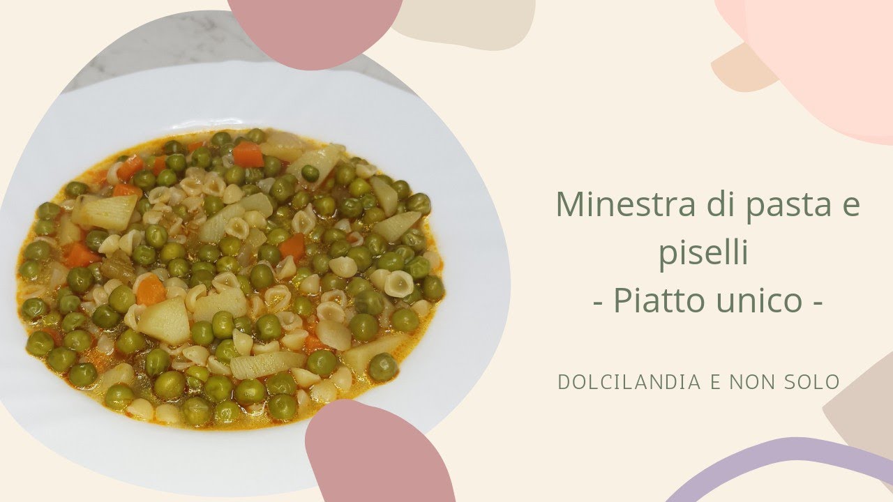 Minestra di pasta con i piselli