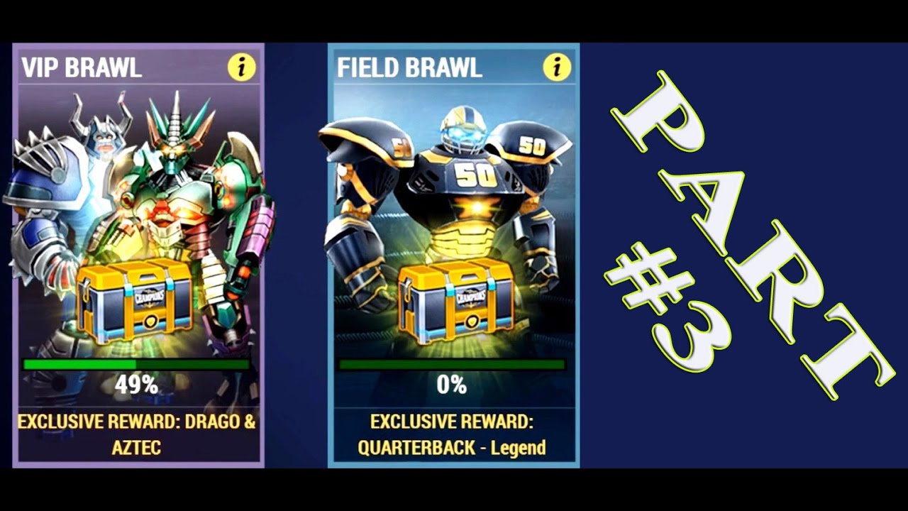 Real Steel Champions FIELD BRAWL - QUARTERBACK LEGEND #3 Series of fights NEW ROBOT Живая Сталь