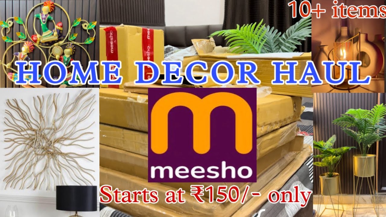 HUGE MEESHO HOME DECOR HAUL 😍|| Start at ₹150 /- only || #meeshofinds #meesho #arshykhan #homedecor