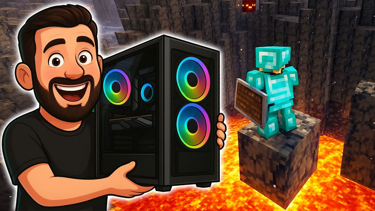 Играя на новия компютър Minecraft Hardcore #5