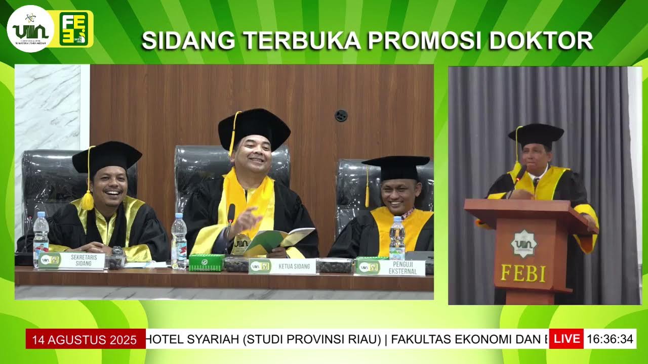 SIDANG TERBUKA PROMOSI DOKTOR | JAIDIL KAMAL | PRODI S3 EKSYA FEBI UINSU