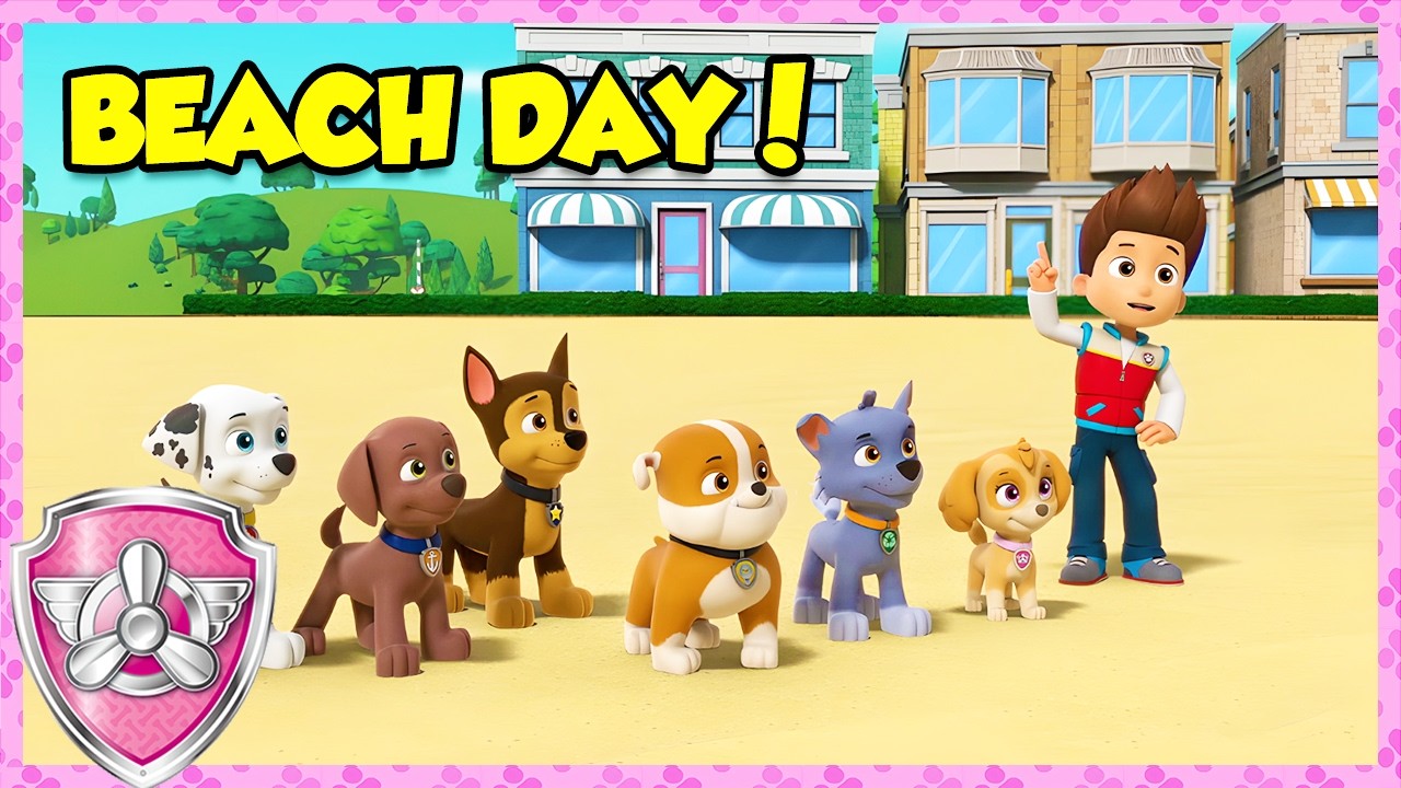 Skye's Beach Day! (Compilation) | Skye - Paw Patrol & Friends | Cartoons For Kids