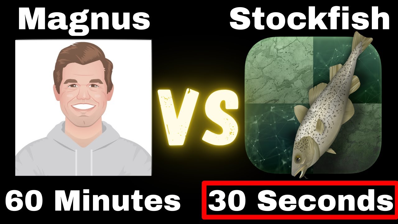 Stockfish is late and has only 30 seconds against Magnus Carlsen