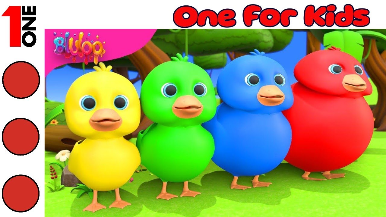 Learn colors with Five Little Ducks | Nursery Rhymes & Kids Songs