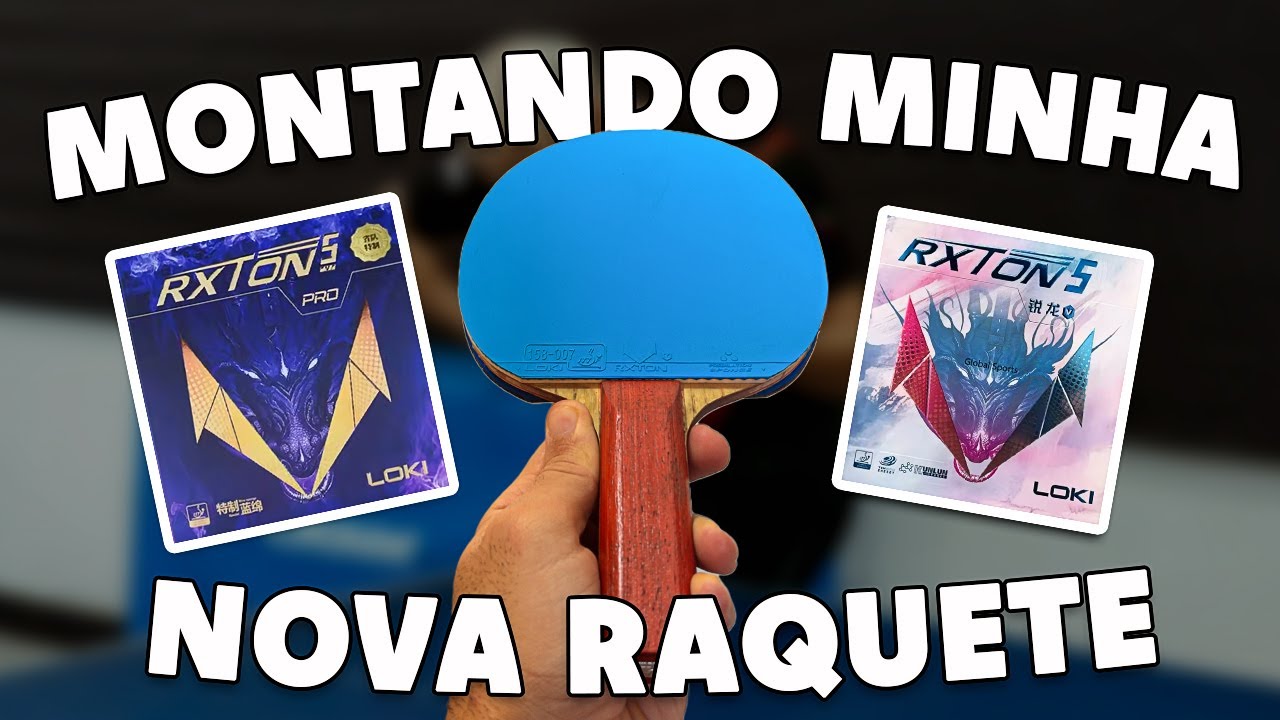 MONTANDO MINHA NOVA RAQUETE DE TÊNIS DE MESA