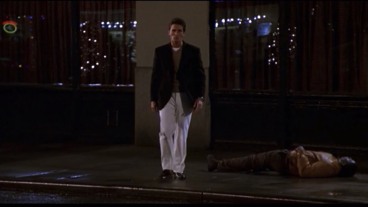 Patrick Bateman Kills A Black Guy With A Pole | Shaft |