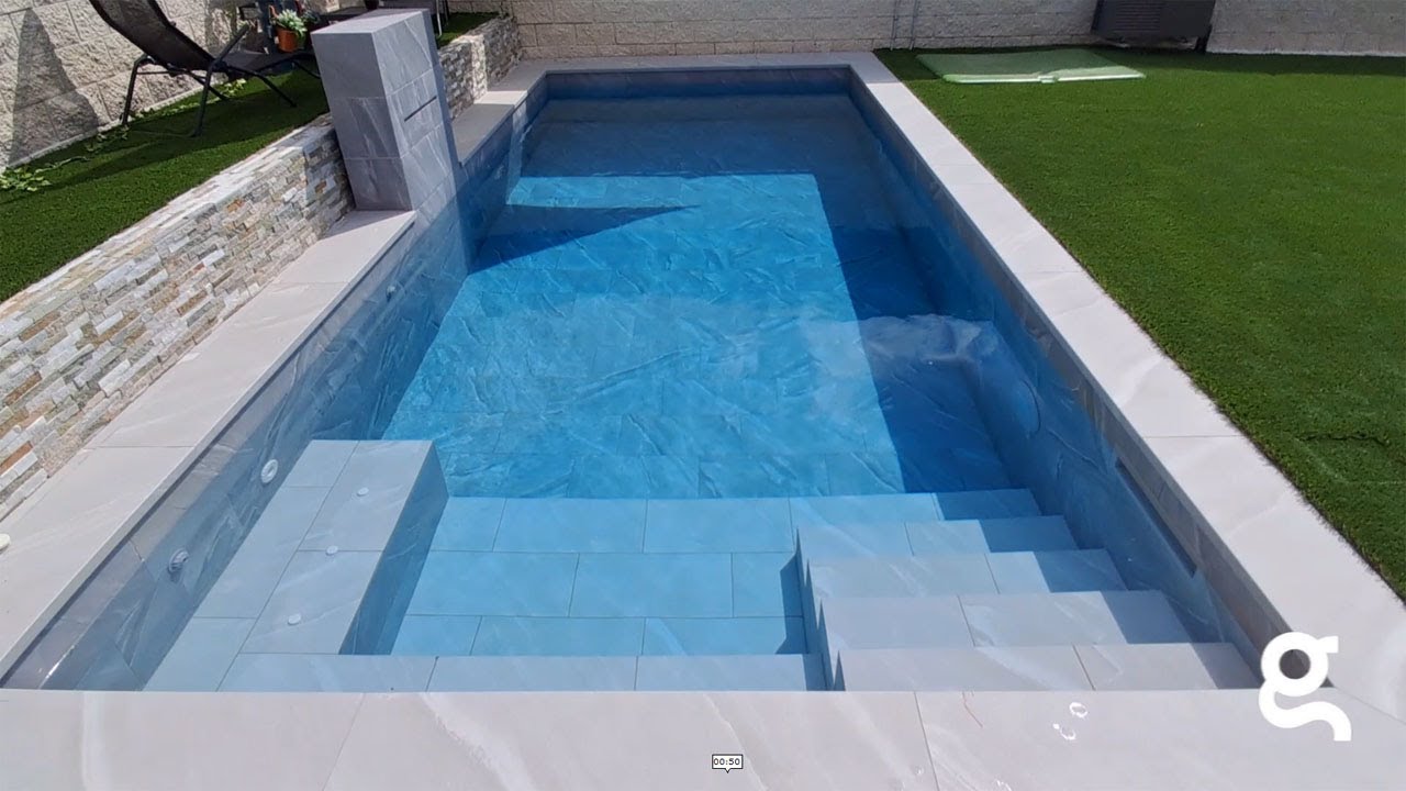 Piscina Skimmer Tarobá Tibet Gris 7x3 m
